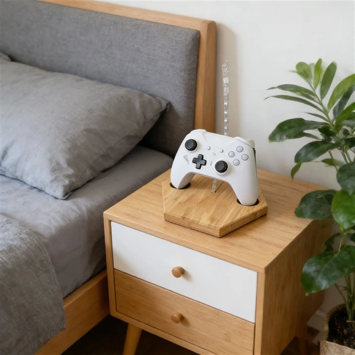 Bamboo Gaming Controllers Storage Stand Holder factory